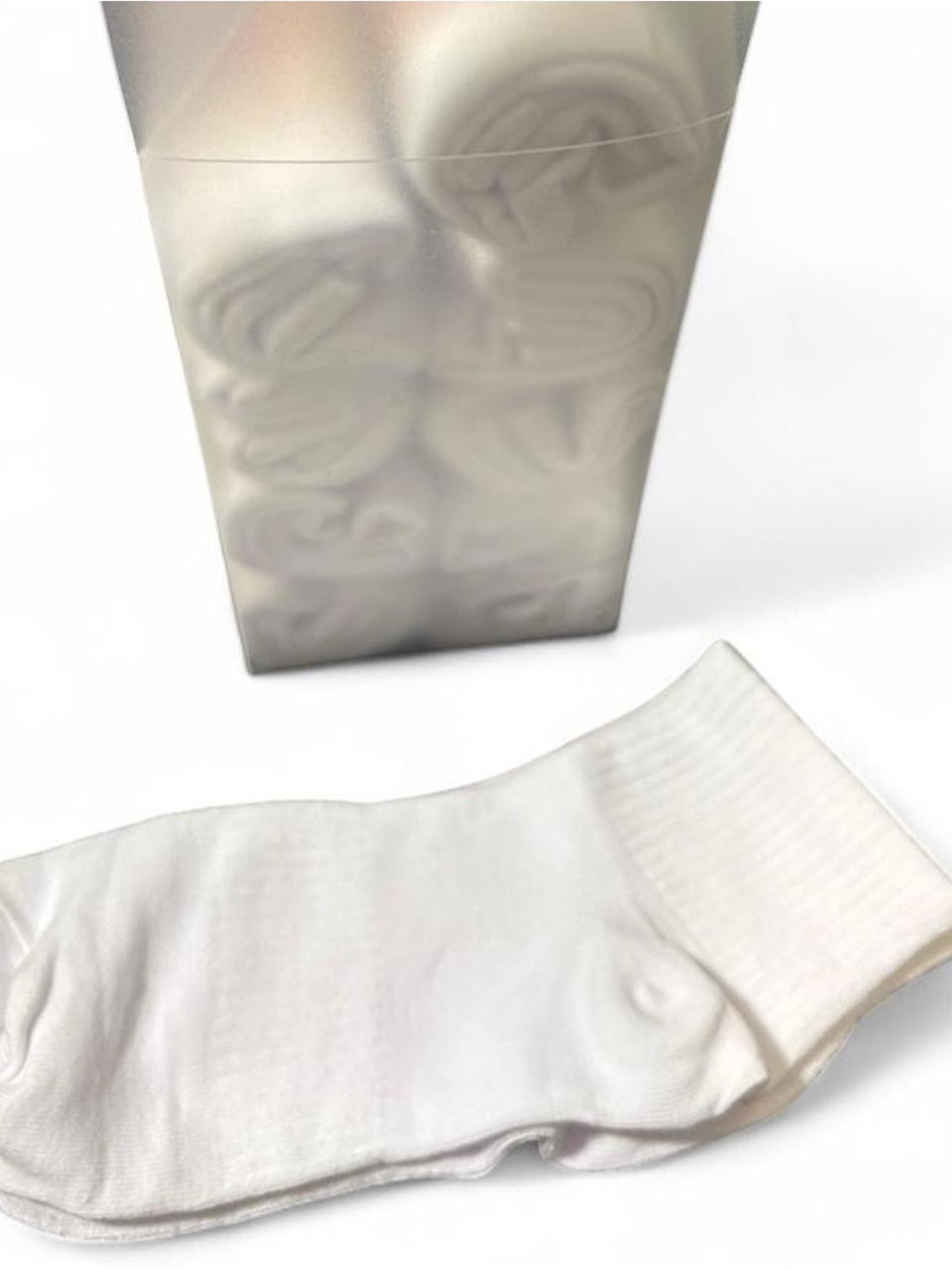 Women’s White Athletic Crew Socks – Pack size 8.5-9.5